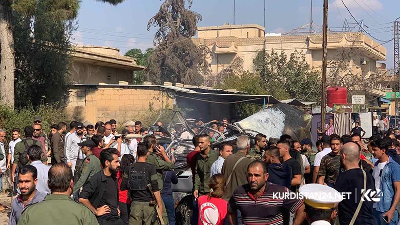 له‌ قامیشلۆ ئۆتۆمبێلێك ته‌قییه‌وه‌